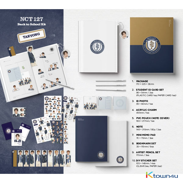 2019 NCT 127 Back to School Kit (TAEYONG)