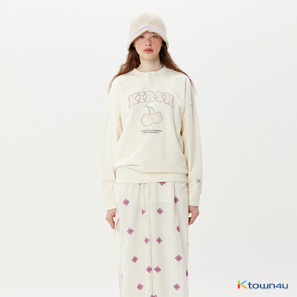 17) Arch Cherry Sweatshirt KA [Ivory]