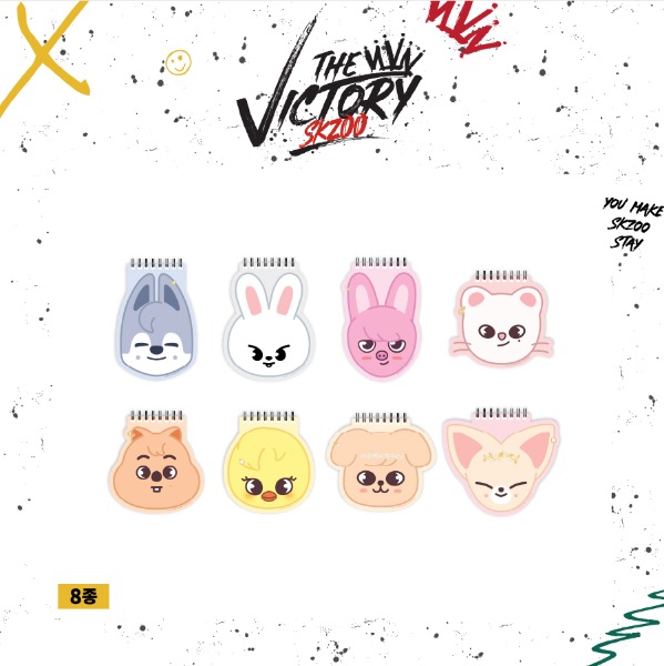 [SKZOO] NOTE PAD (Wolf Chan) [STRAY KIDS x SKZOO THE VICTORY]