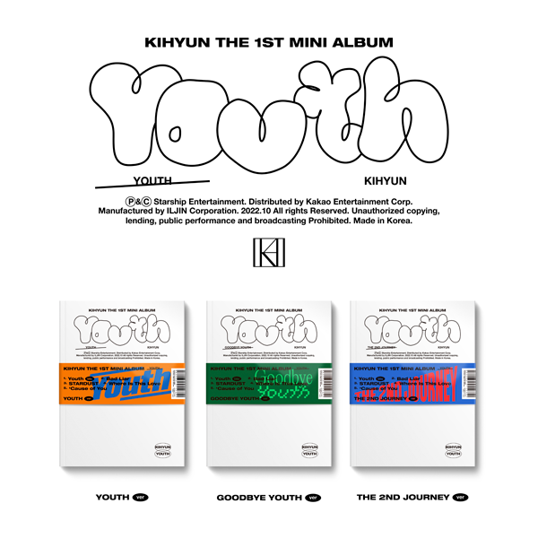 Kihyun - ミニアルバム 1集 [YOUTH] (GOODBYE YOUTH Ver.)