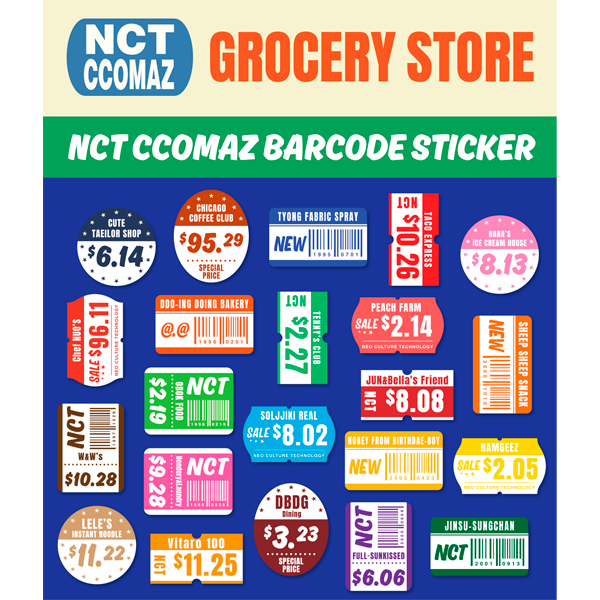 NCT - CCOMAZ BARCODE STICKER [NCT - ktown4u.com